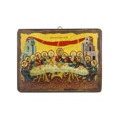 Икона "Тайная Вечеря", дерево под старину, печать-краска; 21*28.Арт.И-СТ-004/139