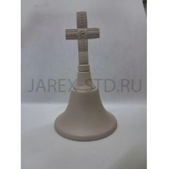 Колокольчик Крест металлический, медь; h12,5.Арт.КМК-7756-4