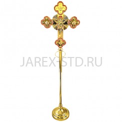 Крест запрестольный, латунь, эмаль; h150.Арт.КЗ-203