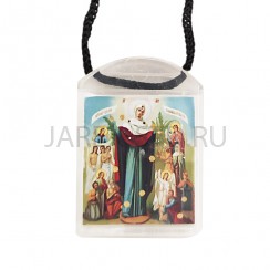 Ладанка на шнурке "Всех Скорбящих Радость", пластиковая.Арт.Л-ПЛ-001/024