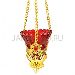 Лампада подвесная, цинковый сплав; h 68.Арт.ЛП-В89