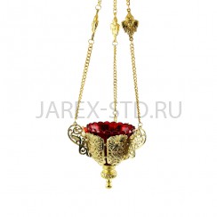 Лампада подвесная, цинковый сплав; h78.Арт.ЛП-В91