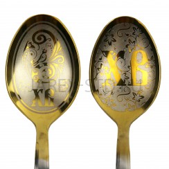 Ложка чайная, с гравировкой "Христос воскресе!".Арт.ЛЧ-50008