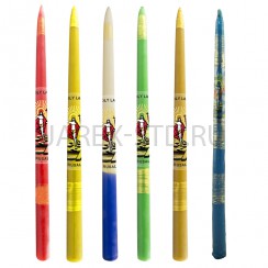 "МИКС" Иерусалимская конусная свеча, обожжённая Благодатным огнём; h29.Арт.С-И-2/М