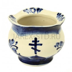 Настольная лампада "Гжель", керамика,  h 8.Арт.ЛК-ГЖ