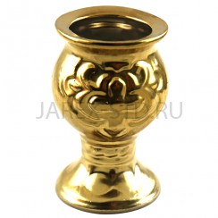 Настольная лампада "Кубок", малый, керамика, цвет - золото; h7.Арт.КБЛ-018