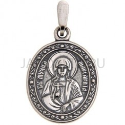 "Маргарита", нательная икона(образок), серебрение.Арт.ОНП-Ж-001/23