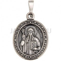 "Нина", нательная икона(образок), серебрение.Арт.ОНП-Ж-001/28