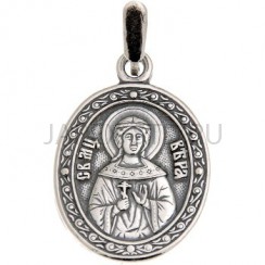 "Вера", нательная икона(образок), серебрение.Арт.ОНП-Ж-001/7