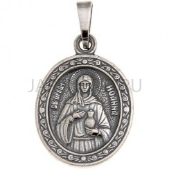 "Яна, Жанна", нательная икона(образок), серебрение.Арт.ОНП-Ж-001/36