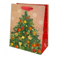 Пакет подарочный новогодний ламинированный «Красивая ёлка», 18*22.3*10 см.Арт.ПР-10544221