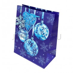 Пакет подарочный новогодний ламинированный «Новогодние шары», 18*22.3*10 см.Арт.ПР-10398512