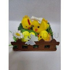 Пасхальная композиция "Цыплята"; h.Арт.ПС-К-6709-2