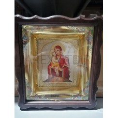 Почаевская 10*12 Икона в фигурной пластиковой рамке