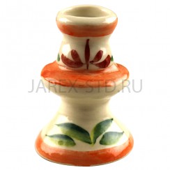 Подсвечник "Катушка", керамика, расписной; h7.Арт.КРР-005