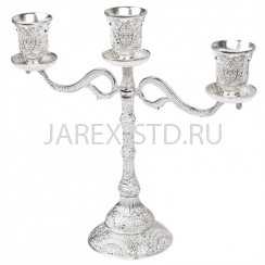 Подсвечник "Лоза", 3-х рожковый, металл; h22.Арт.ПМК-19201-3