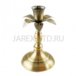 Подсвечник "Цветок", латунь; h18.Арт.П-041