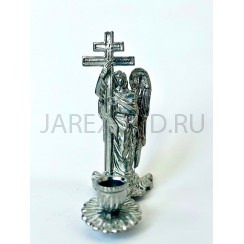 Подсвечник металлический с крестом "Ангел" ; h11.Арт.ПОЛ-А/Б