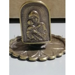 Подсвечник с ручкой «Владимирская», мельхиор, 1,5 см