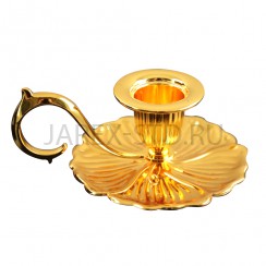 Подсвечник "Царский", металл, золото; h5.Арт.ПМ-7686-1/зол