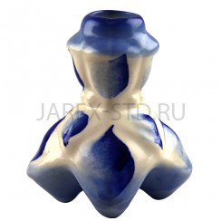 Подсвечник "Цветок", керамика; h6,5.Арт.КГ-016