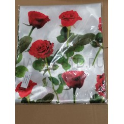 Покрывало ритуальное, атлас, «Розы №3», 200×00 см