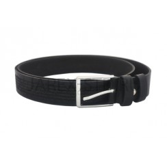 Ремень с молитвой , кожа, цвет коричневый; 3,5*122.Арт.ИК-С62К