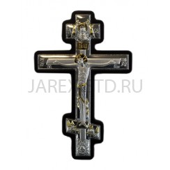 Распятие, дерево, металл, напыление серебро&золото; 15*23.Арт.И-ГР-1300-1BX