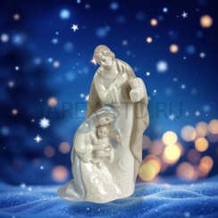 Рождественский вертеп "Святое семейство", керамика; h16.Арт.ПК-Р-111-4