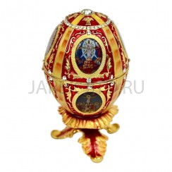 Шкатулка "Яйцо", металл, эмаль ; h 12.Арт.КМ-7756-3