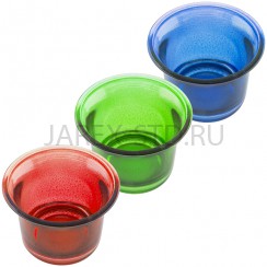 Стакан универсальный для лампад, стекло; h 4.5.Арт.СЛ-С-020