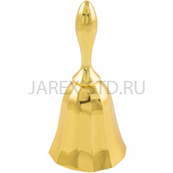 Колокольчик металлический, золотой; h10.Арт.КЛМ-002/10