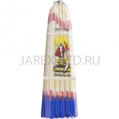 Белые Иерусалимские свечи, обожжённые Благодатным огнём.Пучок 33 штуки; h16.Арт.С-И-3/Б