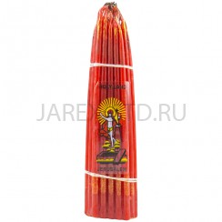 Красные Иерусалимские свечи, обожжённые Благодатным огнём.Пучок 33 штуки; h16.Арт.С-И-3/К