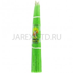Зелёные Иерусалимские свечи, обожжённые Благодатным огнём.Пучок 33 штуки; h24.Арт.С-И-4/З