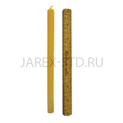 Свеча восковая с узором "Вощина"; h32.Арт.СВУ-001В