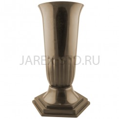 Ваза для цветов, пластик, медная; h35.Арт.ВП-02/М