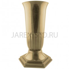 Ваза для цветов, пластик, золотая; h35.Арт.ВП-02/З