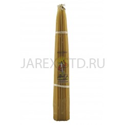 Восковые Иерусалимские свечи, обожжённые Благодатным огнём.Пучок 33 штуки; h24.Арт.С-И-4/В