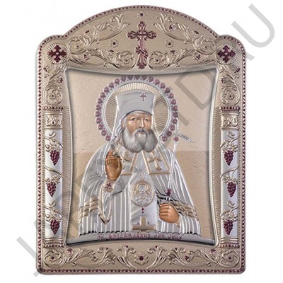 Икона "Святой Лука", фигурная рамка, стекло, напыление золото; 11,3*15,2.Арт.00121TBR2FWNS+GcI2B