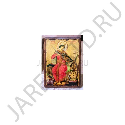 Икона "Екатерина", дерево под старину, печать-краска; 17*23.Арт.И-СТ-002/206