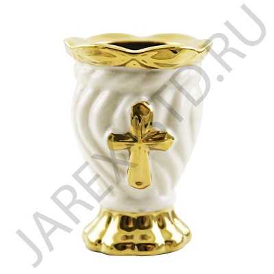 Настольная лампада "Виноград", керамика, цвет белый; h8.Арт.КЦ-019/бл