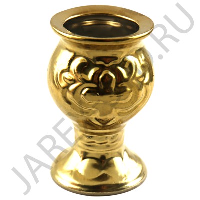 Настольная лампада "Кубок", малый, керамика, цвет - золото; h7.Арт.КБЛ-018