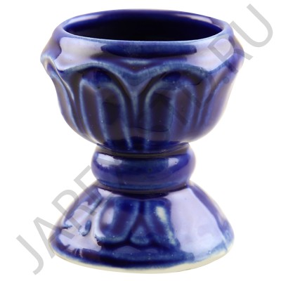 Настольная лампада, керамика, синия; h8,5.Арт.КЦ-046/син