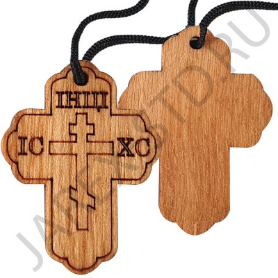 Православный нательный крест,  дерево; h3.Арт.КНД-3