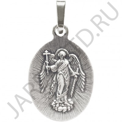 "Ангел Хранитель", нательная икона(образок), серебрение.Арт.ОНП-Ж-001/003