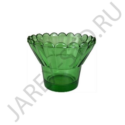 Стакан для лампад "Универсальный", стекло, зеленый; h6.Арт.СЛ-126-2/зел