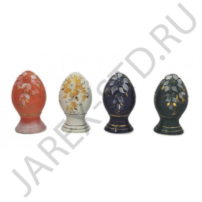 Яйцо пасхальное, керамика, цвет в ассортименте; h10.Арт.КРР-008