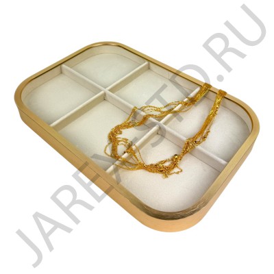 Планшет, под браслеты,бежевый бархат;.Арт.ПБ-5689-3