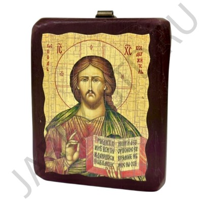 Икона "Спаситель", дерево под старину, печать-краска; 7*10.Арт.И-СТ-003/133